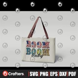 funny boom boom baby sublimation, independence day png