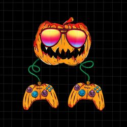 Pumpkin Gamer Halloween Png, Pumpkin Gamer Png, Gamer Halloween Png, Funny Kids Boy Halloween Png
