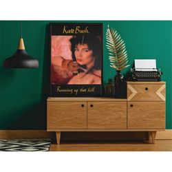 Kate Bush Running Up That Hill original vinyl and cassette music video advertising poster, Stranger Things, 2 versions &