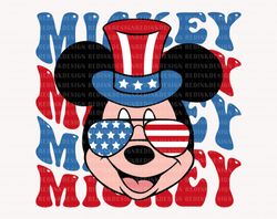 Happy 4th of July Svg, Mouse Head Svg, July 4th Svg, Fourth of July Svg, Ameri