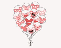 mouse balloon svg, valentine balloon svg, funny valentines day, valentines day