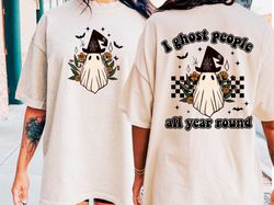 Ghost People Year Round, Cool Ghost Halloween , Retro Sublimations, PNG Sublimations, Designs Downloads, Shirt Design, S