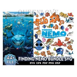 44 Files Finding Nemo Bundle Svg, Cartoon Fish Svg