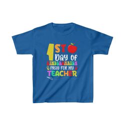 First Day Of Kindergarten Pray For My Teacher Shirt, Back to School Shirt, Happy First Day School Shirt