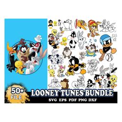 50 Looney Tunes Bundle Svg, Friendship Svg