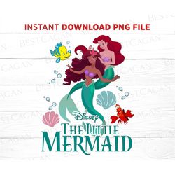 The Little Mermaid Princess Png, Mermaid and Friends Png, Retro Princess Png, Couple Trip Png, Mermaid Clip Art Png, Ins