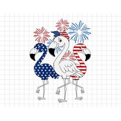 4th Of July Flamingo Firework Svg, 1776 Svg, American Patriotic, The Fourth of July, Svg, Png Files For Cricut Sublimati