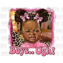 boys ugh valentine's day black baby girl sublimation design download, afro baby png, anti valentine's png, sublimate des