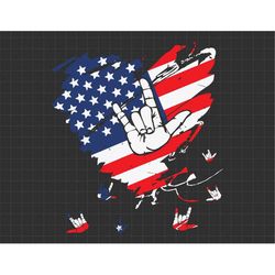 American Flag Rock And Roll 4th July Svg, 1776 Svg, American Patriotic, The Fourth of July, Svg, Png Files For Cricut Su