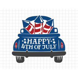 Happy 4th of July Car Firework Svg, 1776 Svg, American Patriotic, The Fourth of July, Svg, Png Files For Cricut Sublimat