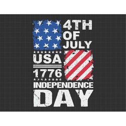 4th of July American USA Flag Patriotic Svg, American Patriotic, The Fourth of July, Svg, Png Files For Cricut Sublimati