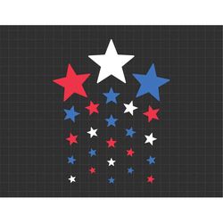 4th of July Patriotic American Red White Blue Stars Svg, American Patriotic, Independence Day, Merica, Svg, Png Files Fo