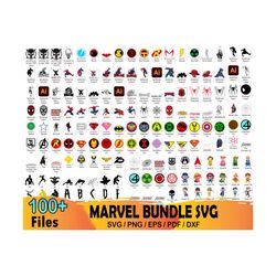 100 Marvel Bundle Svg, Hero Svg, Marvel Svg, Avengers Svg