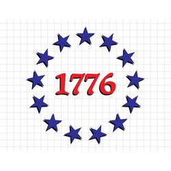 USA Independence Day 1776 Svg, American Patriotic, The Fourth of July, Svg, Png Files For Cricut Sublimation