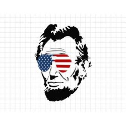 Funny Patriot Merica Lincoln Americana Svg, American Patriotic, Independence Day, The Fourth of July, Svg, Png Files For