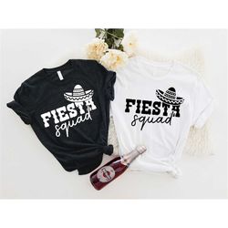 Fiesta Squad Shirt, Mexican Party T-shirts, Bridesmaid Shirts, Cinco de Mayo Shirt, Tequila Shirt, Margarita Tank Top Ba