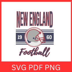 New England Football Retro Svg | New England Football Team Shirt | Cricut Cut File | Silhouette | Football Svg