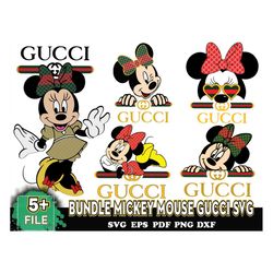 Bundle Mickey Mouse Gucci SVG, Mickey Gucci SVG, Logo Gucci SVG