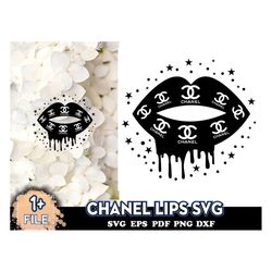 Chanel Lips Svg, Chanel Logo Svg, Chanel Lips Svg