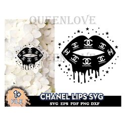 Chanel Lips Svg, Chanel Logo Svg, Chanel Lips Svg