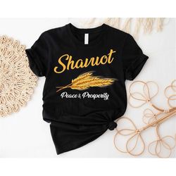 Jewish Holiday Of Shavuot Sweatshirt, Shavuot Peace And Prosperity Festival Shirt, Jewish Happy Shavuot Festival Tee, Ad