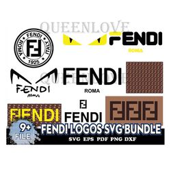Fendi Logos Svg Bundle, Trending Svg, Fendi Svg, Fendi Roma Svg