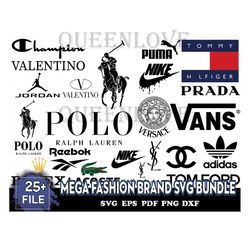Mega Fashion brand svg bundle, fashion svg, nike svg, gucci svg