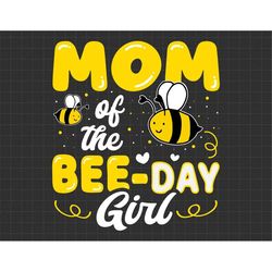 Mom Of The Bee-Day Girl Svg, Funny Bee Lover Svg, Personalized Bee Day Svg, Bee Birthday Svg, World Bee Day, May 20 Svg,