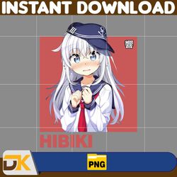 Hibiki Png, Anime Png, Anime Vector, Anime Cutfile, Anime Clipart, Anime Cricut, Anime Print, Anime Cut (6)