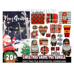 20 Designs Christmas Gnome Png Bundle, Christmas Png, Gnome Png, Xmas Png, Merry Christmas Png, Christmas Bundle