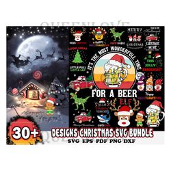 30 Designs Christmas Svg Bundle, Christmas Svg, Xmas Svg, Merry Christmas Svg, Christmas Svg Files For cricut, Christmas