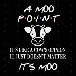 It's Like A Cows Opinion, It Just Doesn't Matter, It's Moo Svg, It's a Moo Point Svg, Joey Says, Png, Dxf, Eps
