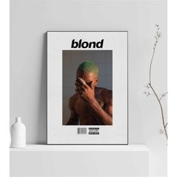 frank ocean poster | blonde poster | frank ocean tracklist | album cover poster | poster wall art, custom poster, home d
