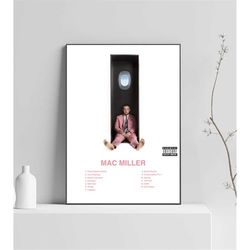 mac miller poster | swimming poster | mac miller tracklist | album cover poster | poster wall art, custom poster, home d