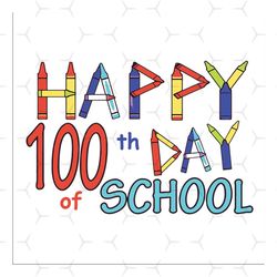 Happy 100th day of school,100th day of school svg, 100 days of school, 100th day of school 2020, 100th day of school cli