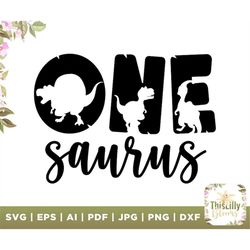 One Saurus SVG, dinosaur mom File, Silhouette Cut File, Cricut Clipart, Print Design, Template Vinyl wall decor, sticker