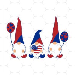Patriotic Gnomes Design Svg, Independence Day Svg, Gnome Svg, Three Gnomes Svg, Gnome Sublimation, Gnome Printable, 4th