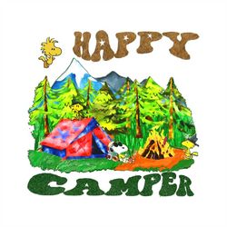 camping is my therapy svg png/happy camper svg/Snoopy Woodstock camping svg, peanuts camping svg /4 designs family set s