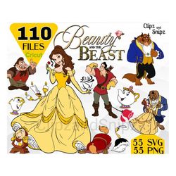 110 Files Beauty And The Beast Svg Bundle, Disney Svg, Belle Svg