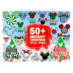 50 Mickey Christmas Bundle, Christmas Svg, Disney Svg, Mickey Svg