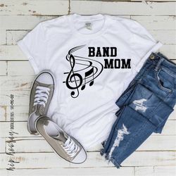 Band MOM SVG Music, Marching Band, Music Note,  Dad TShirt Design, School Cut File, svg, pdf, eps, png, dxf Cricut Cut F