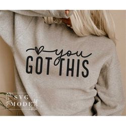 You Got This SVG PNG, Created With a Purpose Svg, Inspirational Svg, Positive Quote Svg, Mental Health Svg, Positive Svg