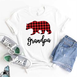plaid grandpa bear shirt, grandpa gifts, plaid dad shirts, gifts for grandpa, grandpa  to be, papa gift, gifts for grand
