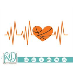 basketball svg, basketball heartbeat svg, basketball ekg svg, basketball love svg, basketball mom svg, basketball heart