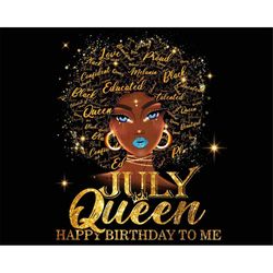 July Queen Png Files, Black Woman Png Sublimation Download, Queen Png Digital Download, Afro Woman Png Png Design, Black