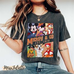 Comfort Colors Mickey and Co 1928 Halloween Shirt, Disney Halloween Shirt, Mickey and Friends, Disney Halloween Matching