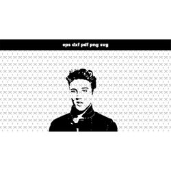 Elvis Presley SVG, sticker macbook or Elvis Presley poster art print svg files, for cricut design tshirt, decal files fo