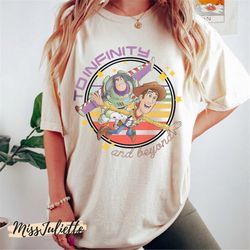 Comfort Colors Retro Disney Toy Story To Infinity And Beyond Shirt, Buzz Lightyear & Woody Shirt, Toy Story Shirt, Disne