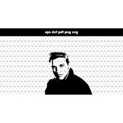 Elvis Presley SVG files for laser cut, DXF, PDF pattern vector file, for laptop stickers, for phone case, files for cric