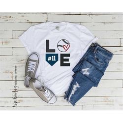 Baseball SVG LOVE custom Fastpitch Tshirt Dad Heart Mom Little League Kids svg cut file cricut htv silhouette tshirt vin